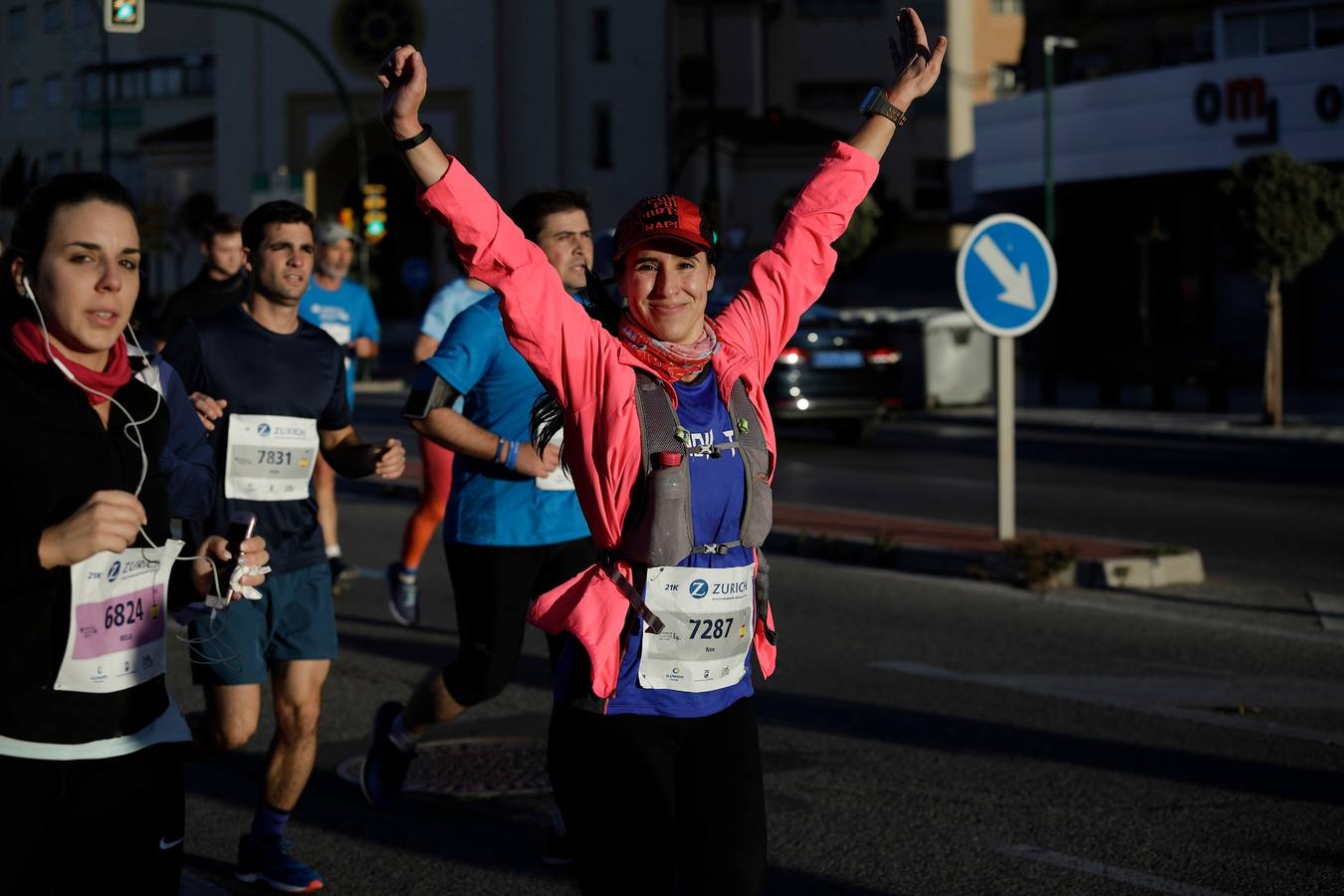 En la imagen, los corredores, encalle Princesa