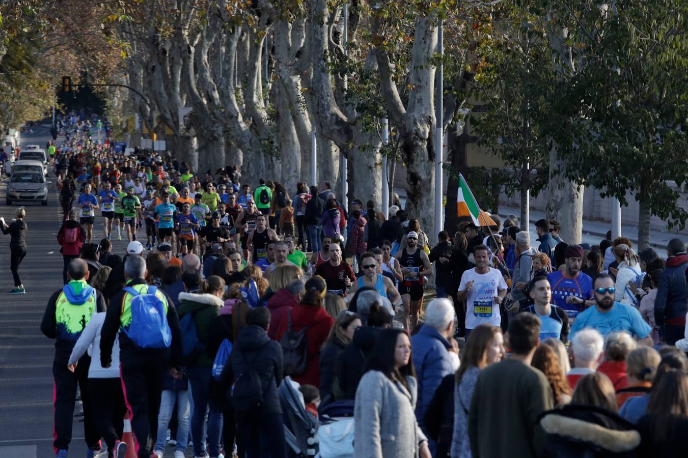 Los corredores, durante la prueba.