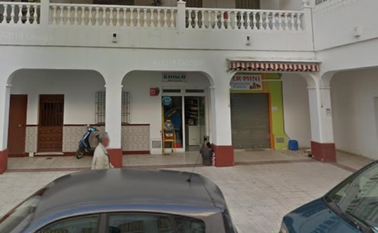 Imagen del exterior del negocio en el que se produjo el suceso el pasado lunes. 