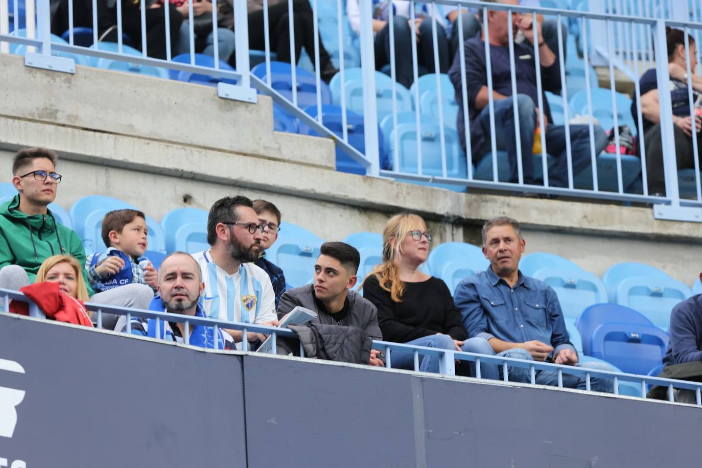 Espectadores este sábado en La Rosaleda 