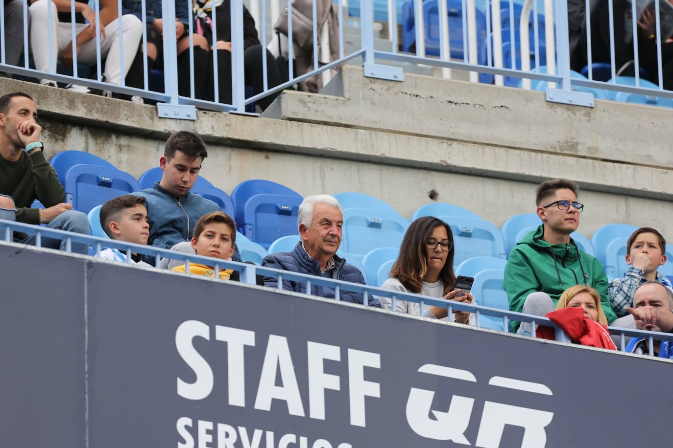 Espectadores este sábado en La Rosaleda 