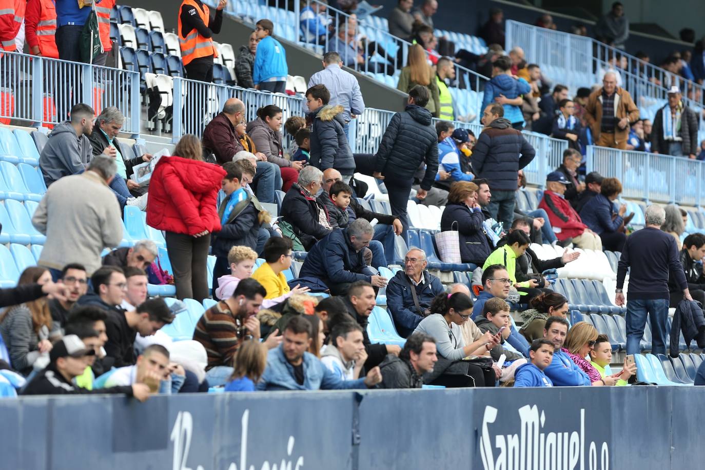 Espectadores este sábado en La Rosaleda 