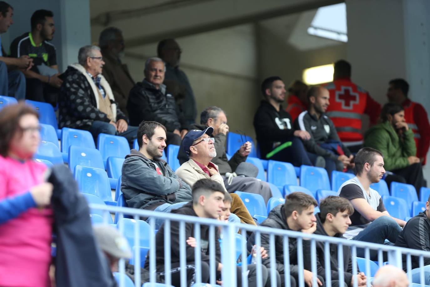 Espectadores este sábado en La Rosaleda 