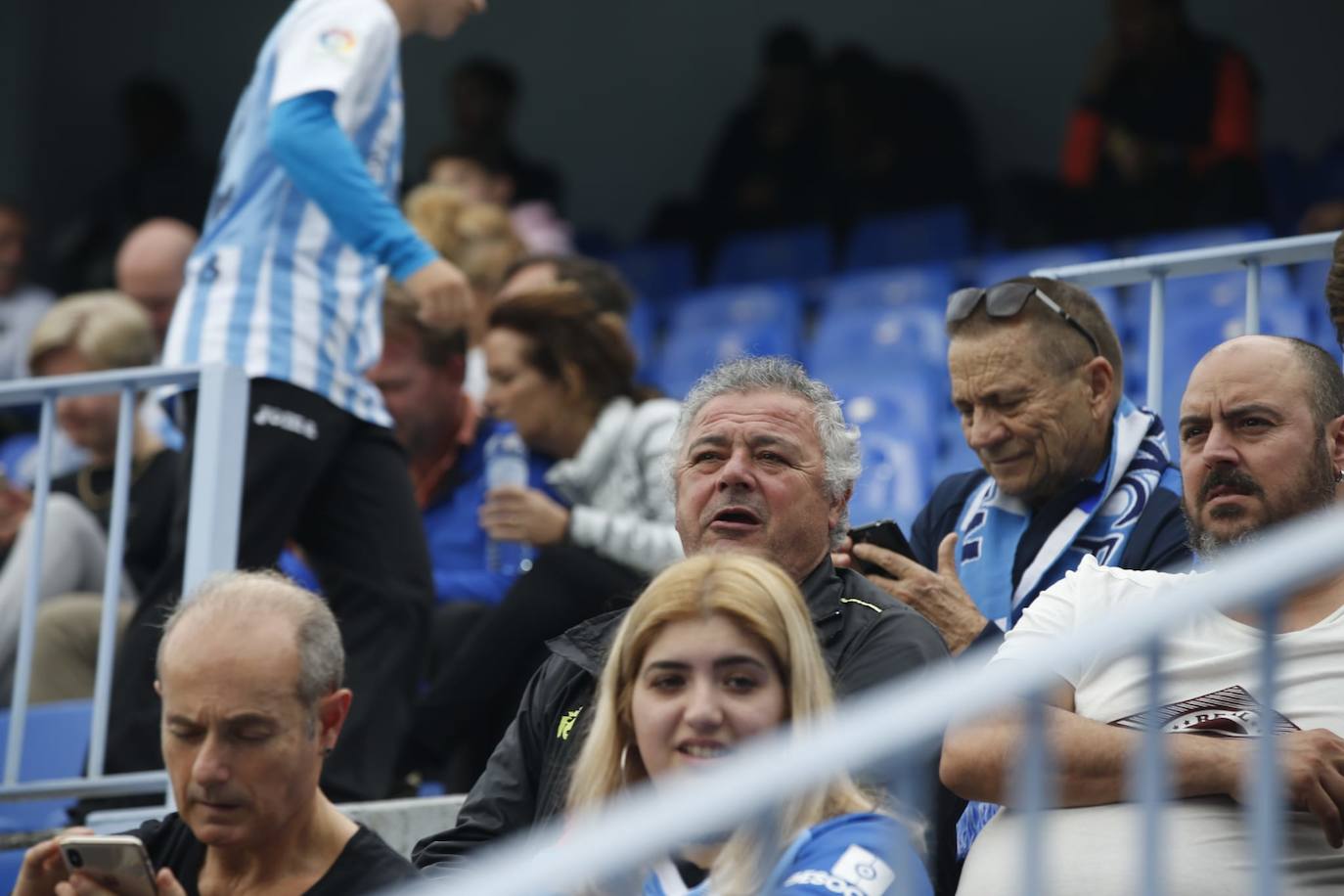 Espectadores este sábado en La Rosaleda 