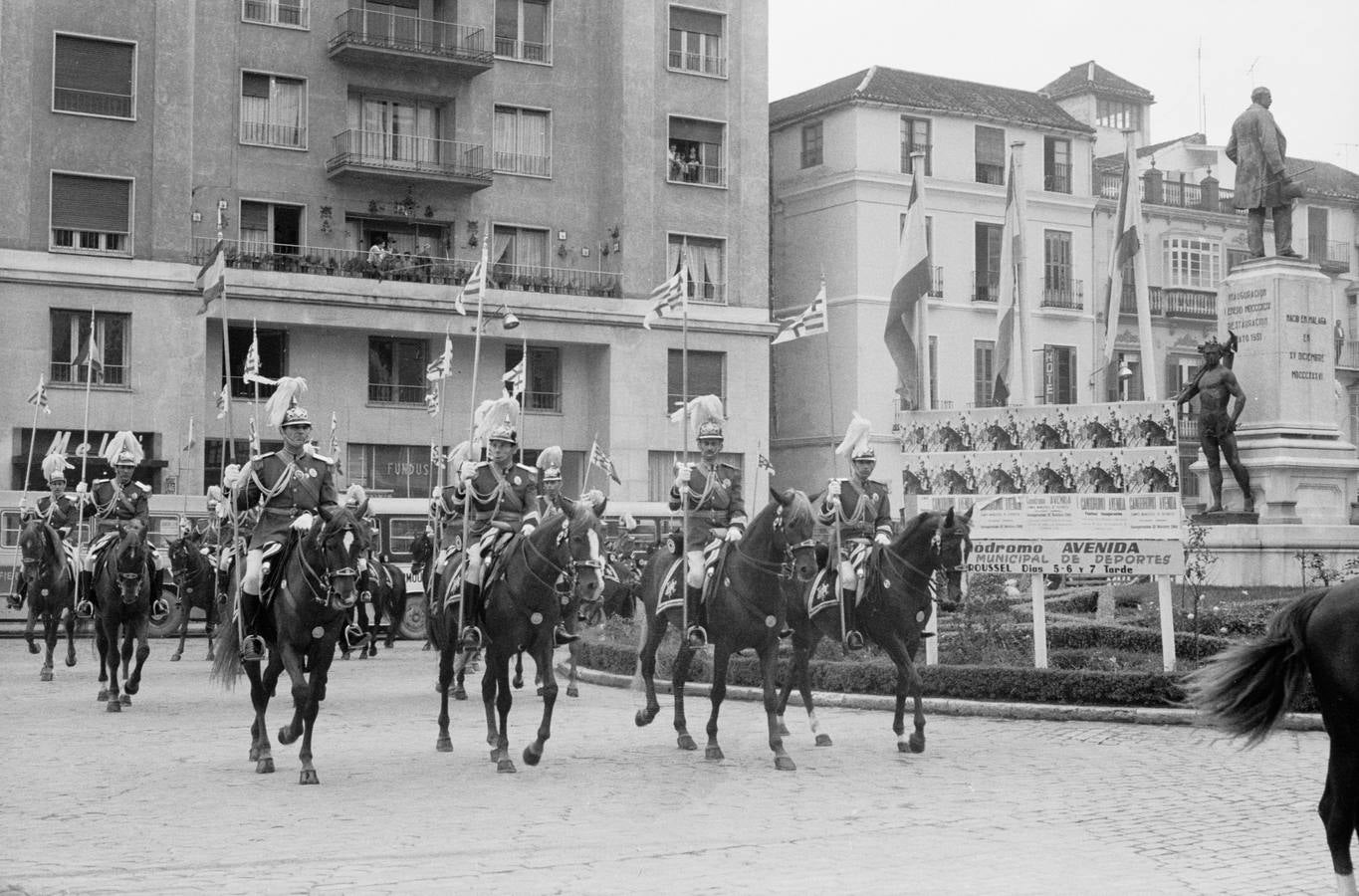 Glorieta del Marqués de Larios. Noviembre, 1965.