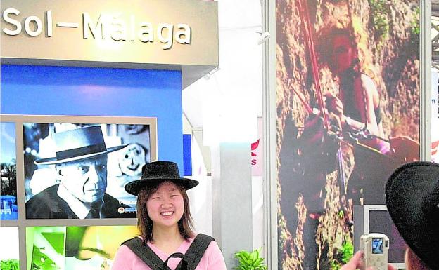 Expositor de la Costa y Málaga en una edición pasada de la feria de turismo de Shanghai. 