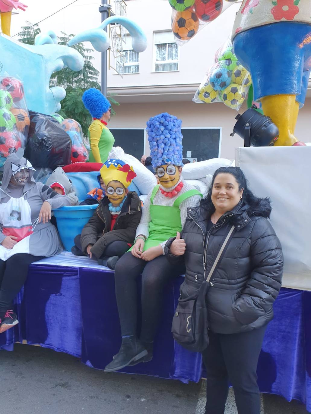 Carrozas en el desfile de Estepona. 