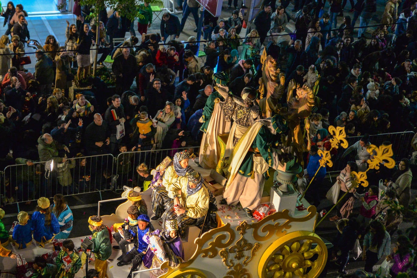 Desfile de Sus Majestades en Marbella.