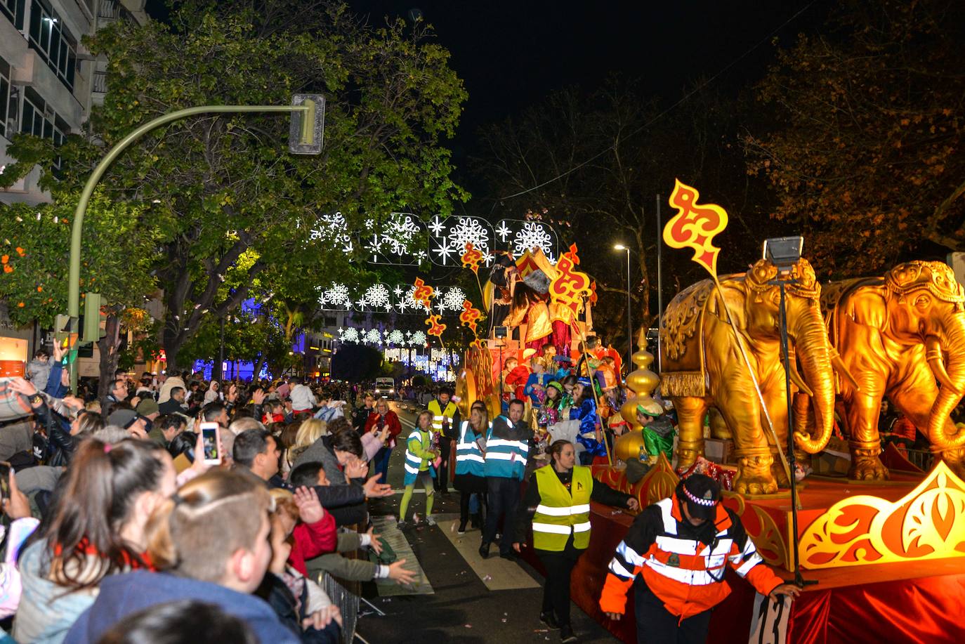 Desfile de Sus Majestades en Marbella.