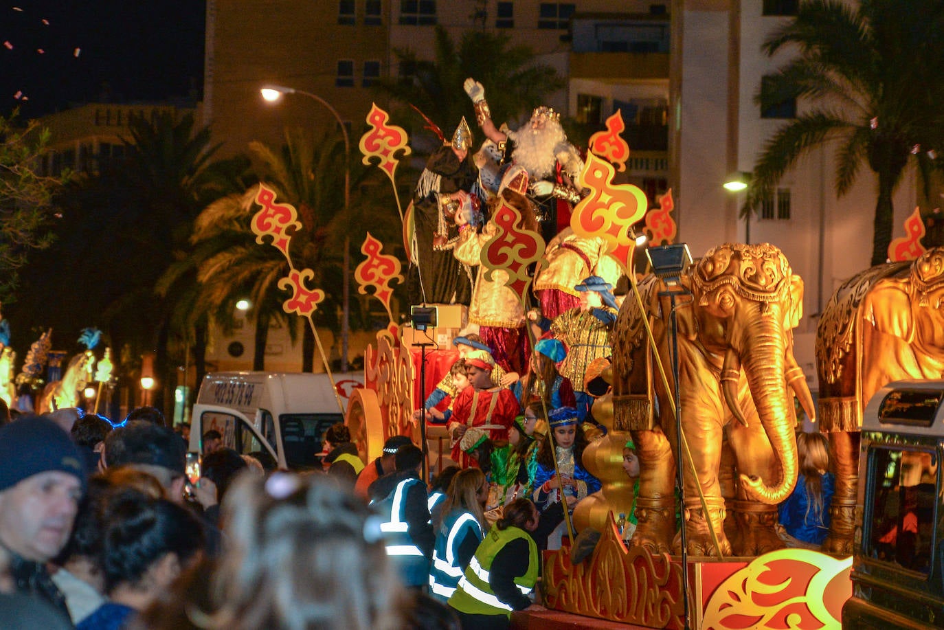 Desfile de Sus Majestades en Marbella.