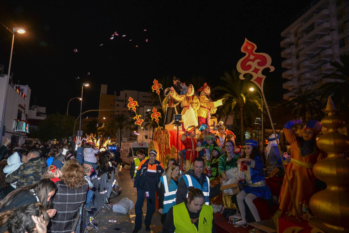 Desfile de Sus Majestades en Marbella.