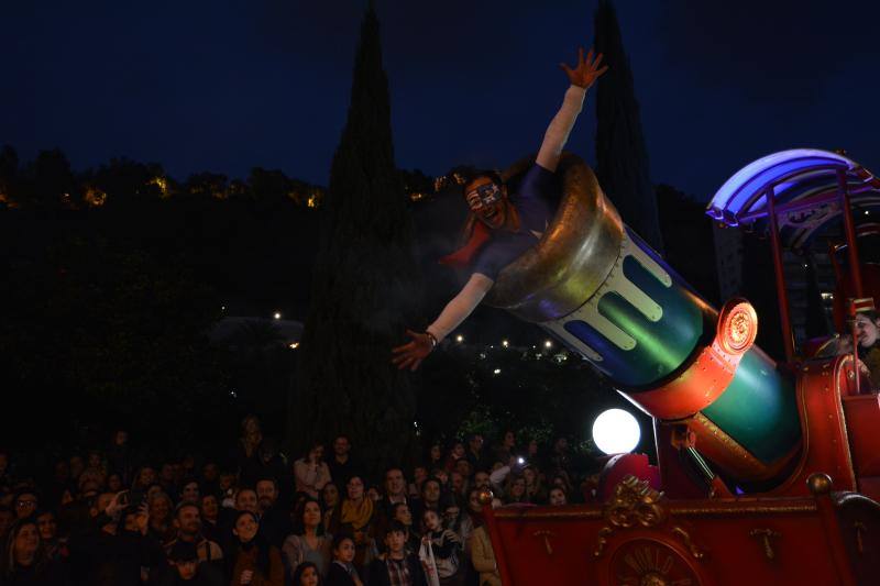 Asistentes a la Cabalgata de Reyes Magos de este año en Málaga capital. 