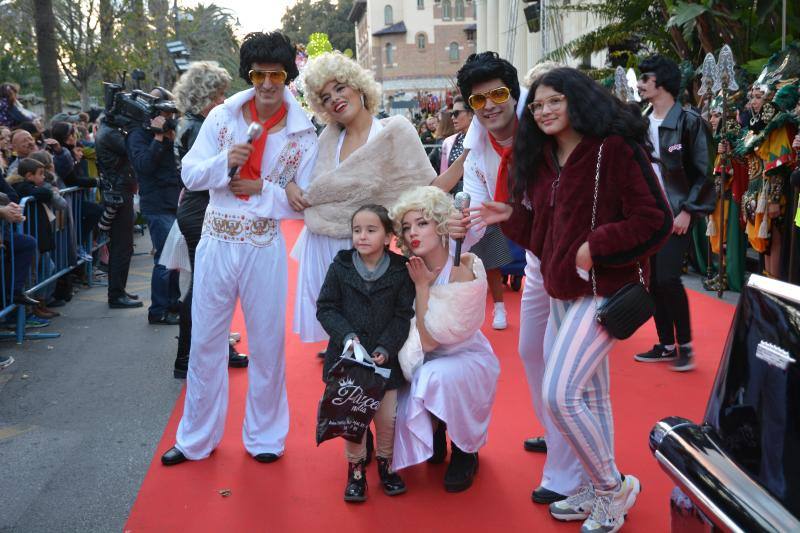 Asistentes a la Cabalgata de Reyes Magos de este año en Málaga capital. 