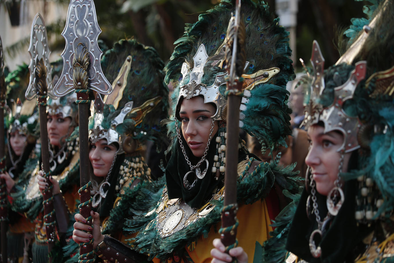 Asistentes a la Cabalgata de Reyes Magos de este año en Málaga capital. 