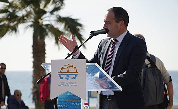 El director de SUR, Manuel Castillo, durante su intervención en el acto.