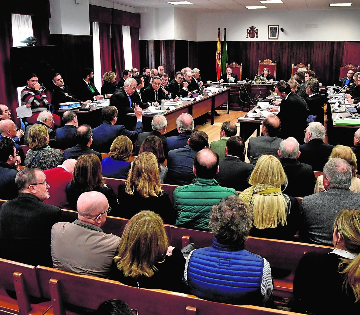Sala del 'caso Poniente', ayer, en la primera sesión. :: efe