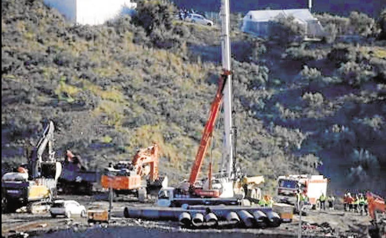 Labores de rescate de Julen. 