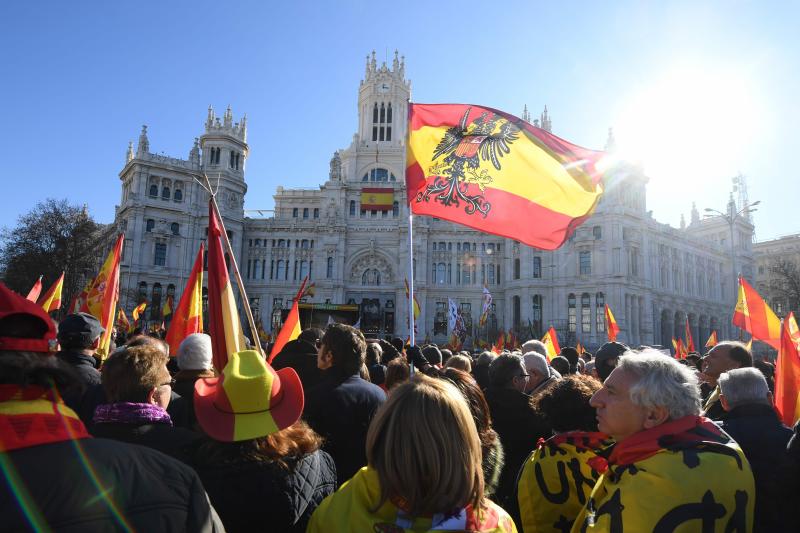 Concentración de Vox en Madrid.