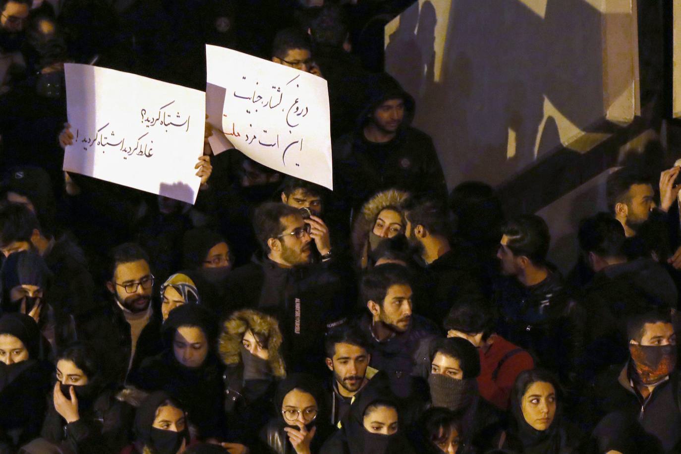 Protestas en las calles de Irán. 