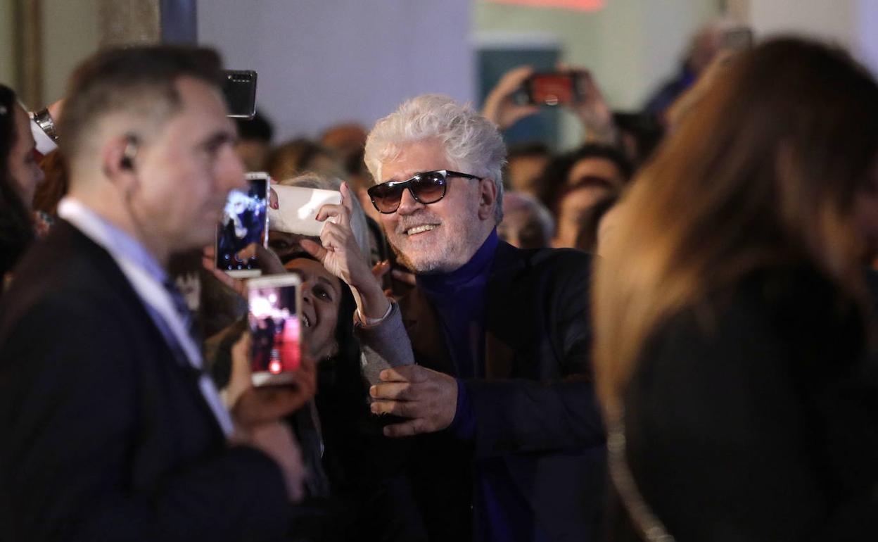 Almodóvar, en la inauguración del Teatro del Soho, en noviembre. 