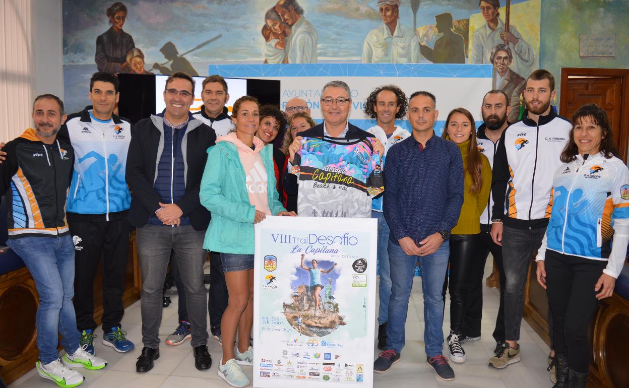 Acto de presentación de la prueba, este martes en el Ayuntamiento rinconero. 