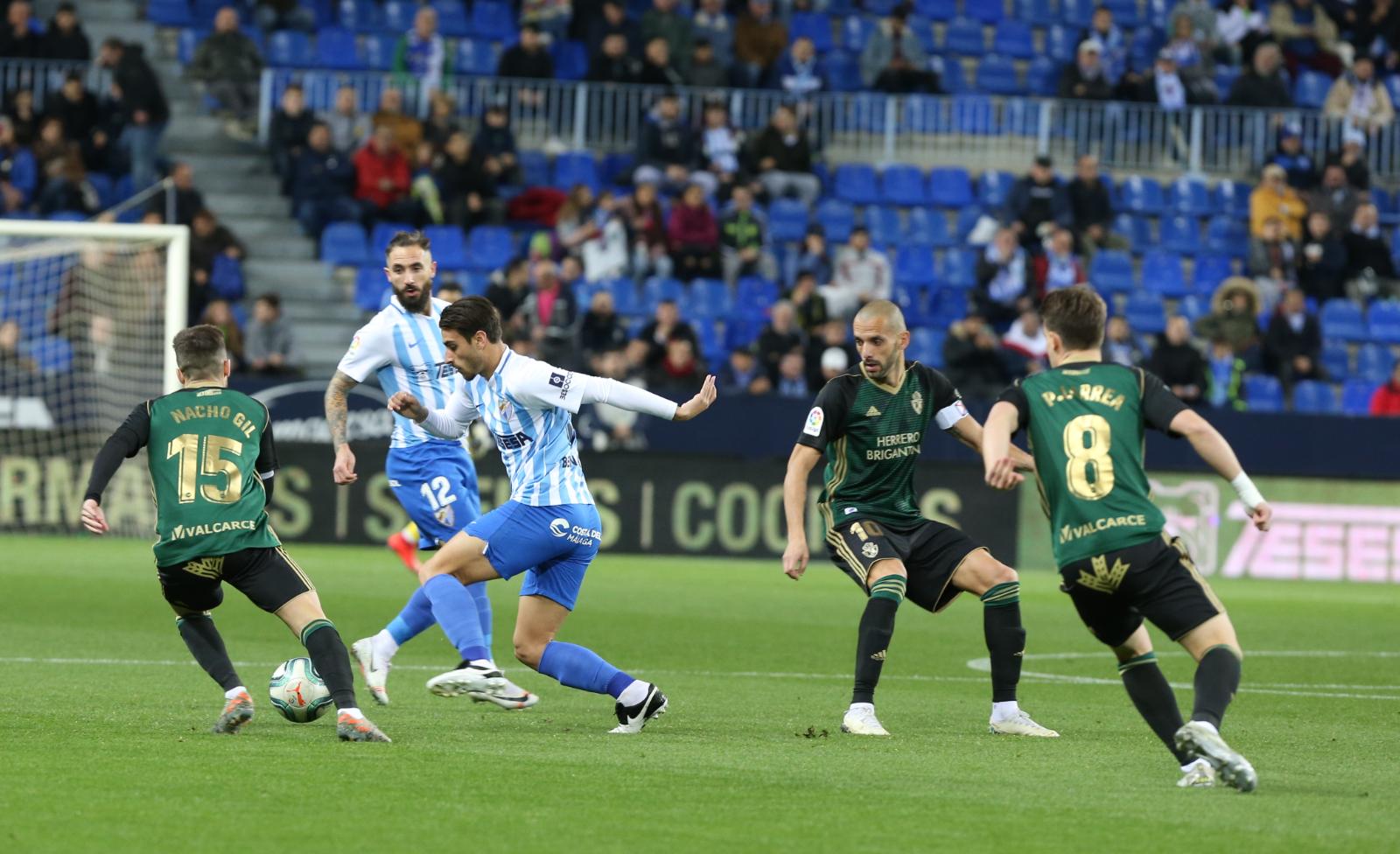El nuevo entrenador, Sergio Pellicer, debutaba en La Rosaleda