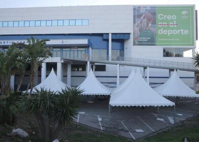 Imagen secundaria 1 - Premios Goya 2020: El Martín Carpena comienza a transformarse para la ceremonia de entrega