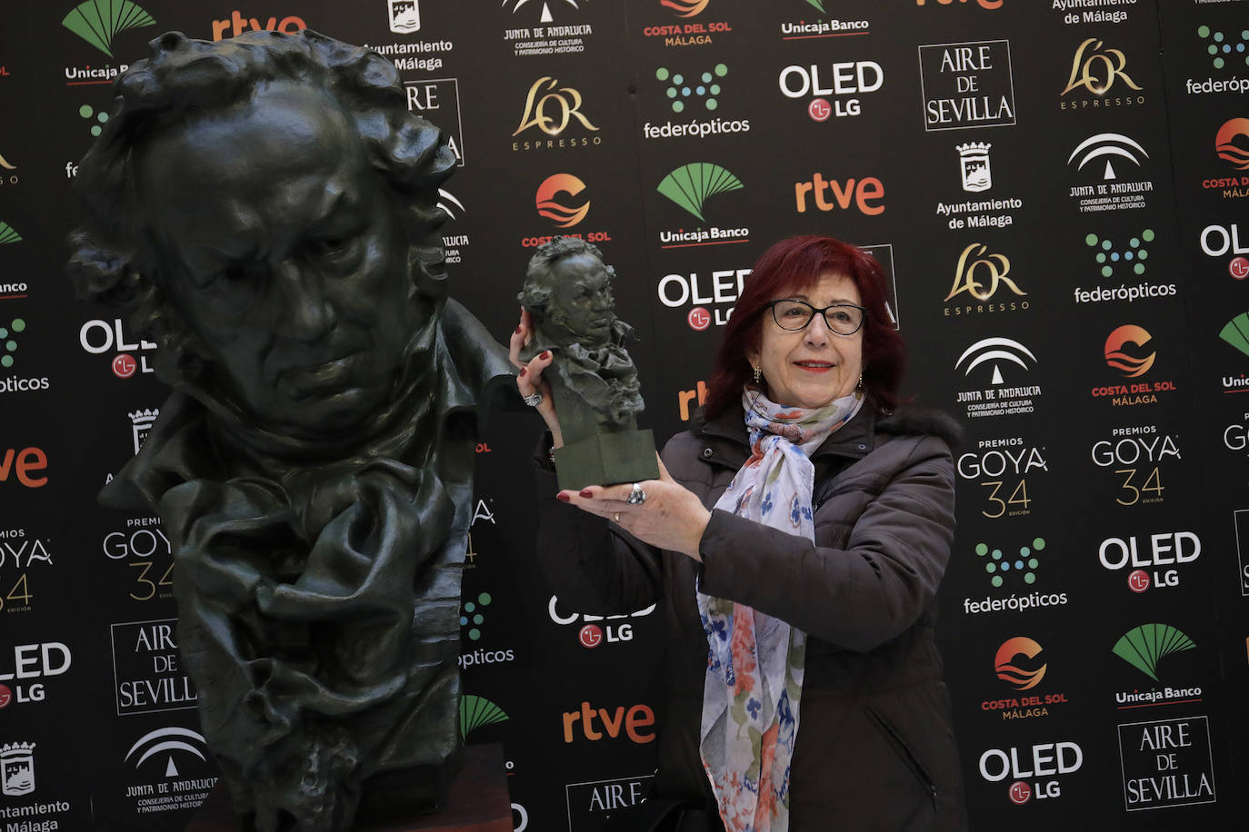 Fotos: Fotografíate con la estatuilla de los Goya en el Ayuntamiento de Málaga hasta el 24 de enero