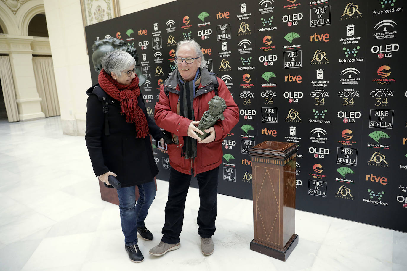 Fotos: Fotografíate con la estatuilla de los Goya en el Ayuntamiento de Málaga hasta el 24 de enero