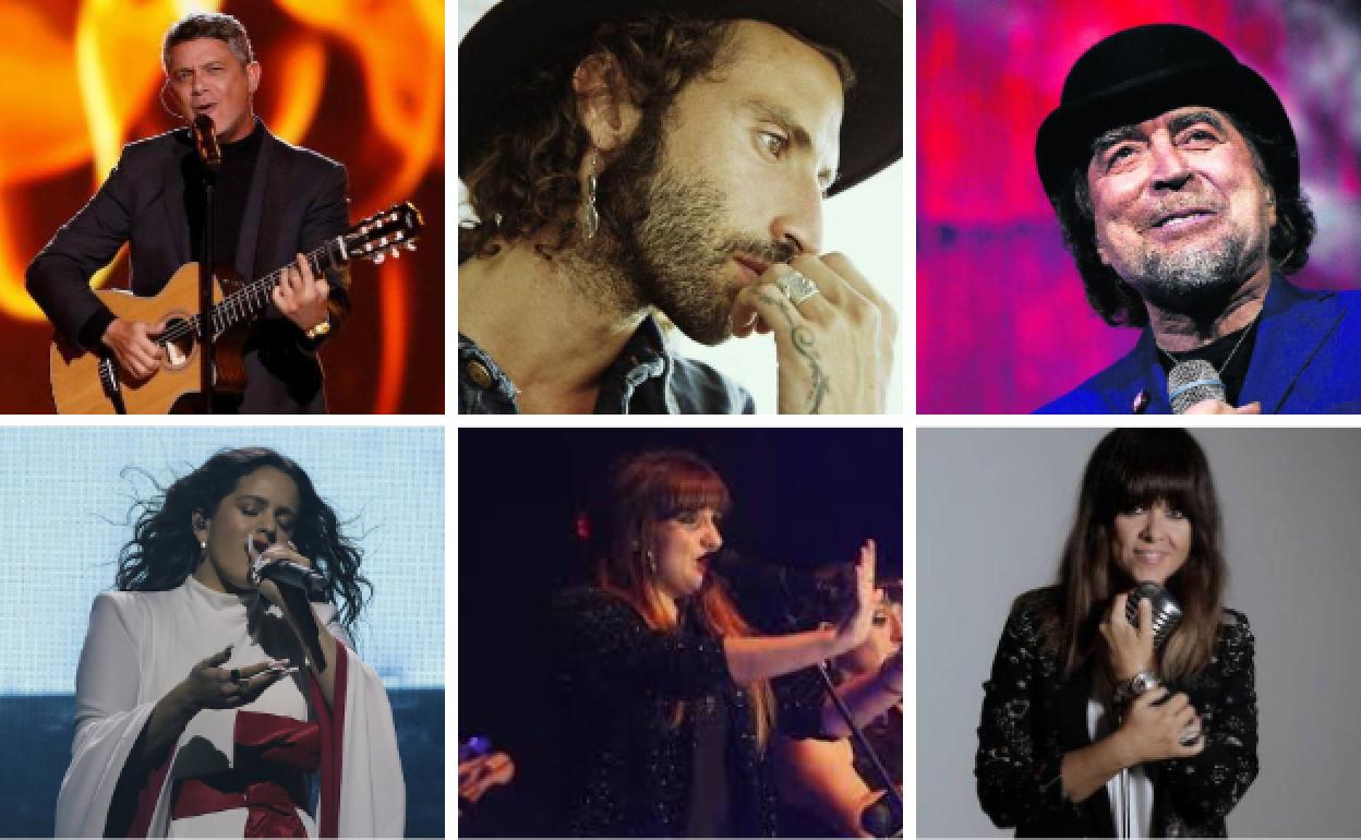 Algunos de los artistas nominados en la primera edición de los Premios Odeón de la industria musical