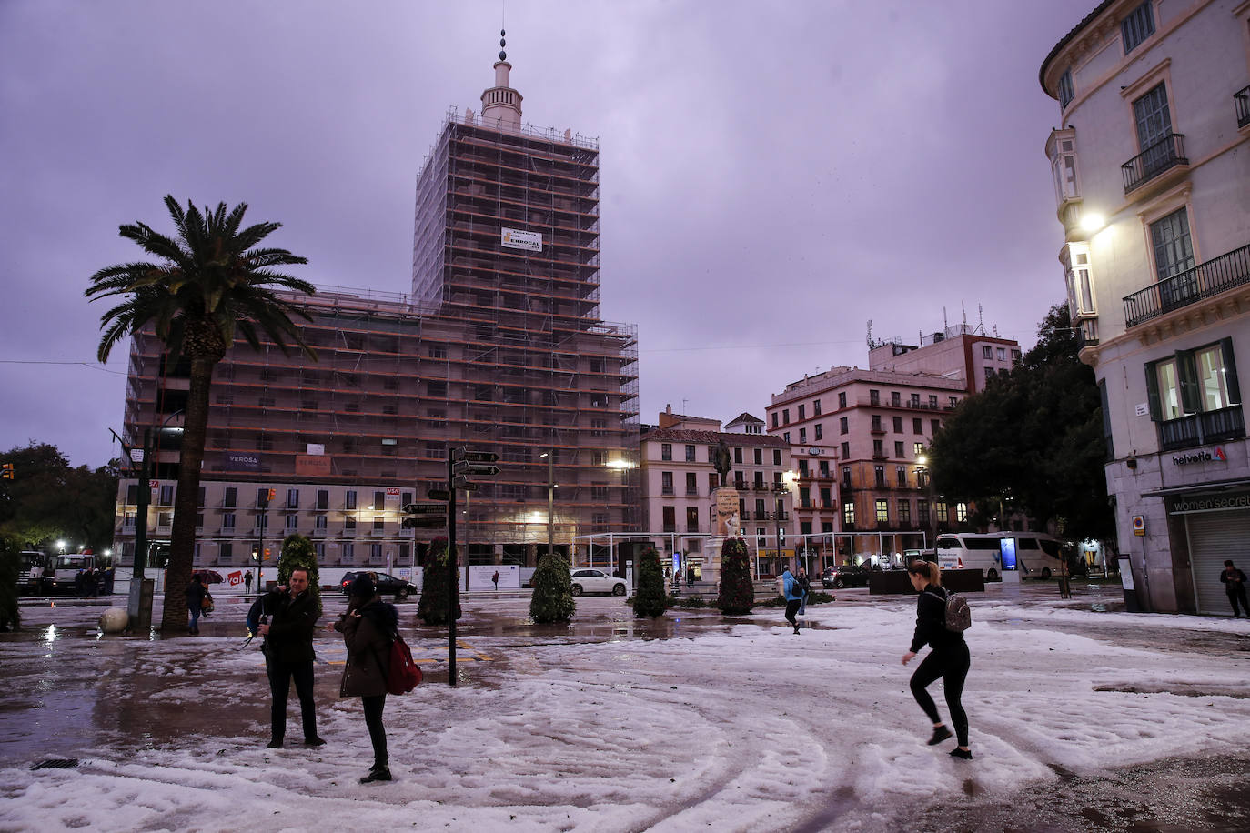 Granizada en Málaga | Fotos: Así ha sido la granizada caída en Málaga