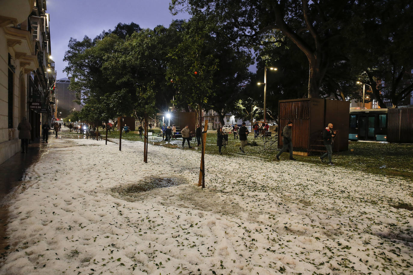 Granizada en Málaga | Fotos: Así ha sido la granizada caída en Málaga