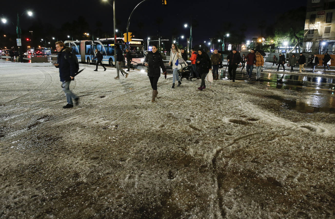 Granizada en Málaga | Fotos: Así ha sido la granizada caída en Málaga