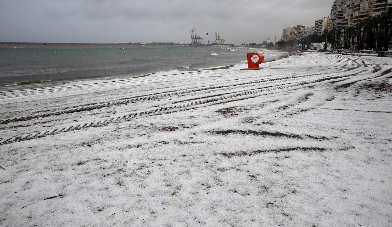 Granizada en Málaga | Fotos: Así ha sido la granizada caída en Málaga