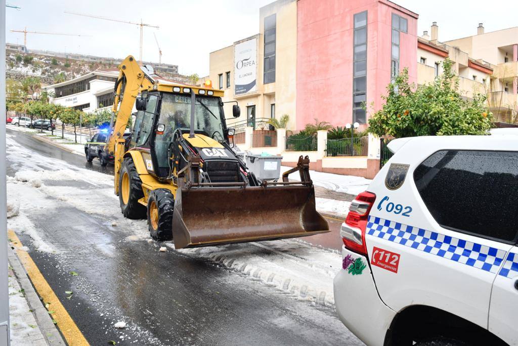 Granizada en Málaga | Fotos: Así ha sido la granizada caída en Málaga