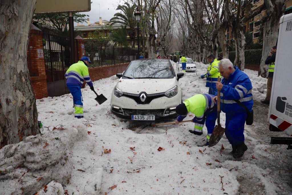 Granizada en Málaga | Fotos: Así ha sido la granizada caída en Málaga