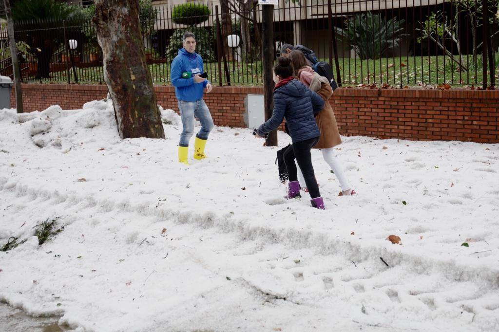 Granizada en Málaga | Fotos: Así ha sido la granizada caída en Málaga