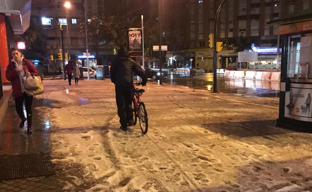 Así se ha vivido la tormenta de granizo de esta mañana