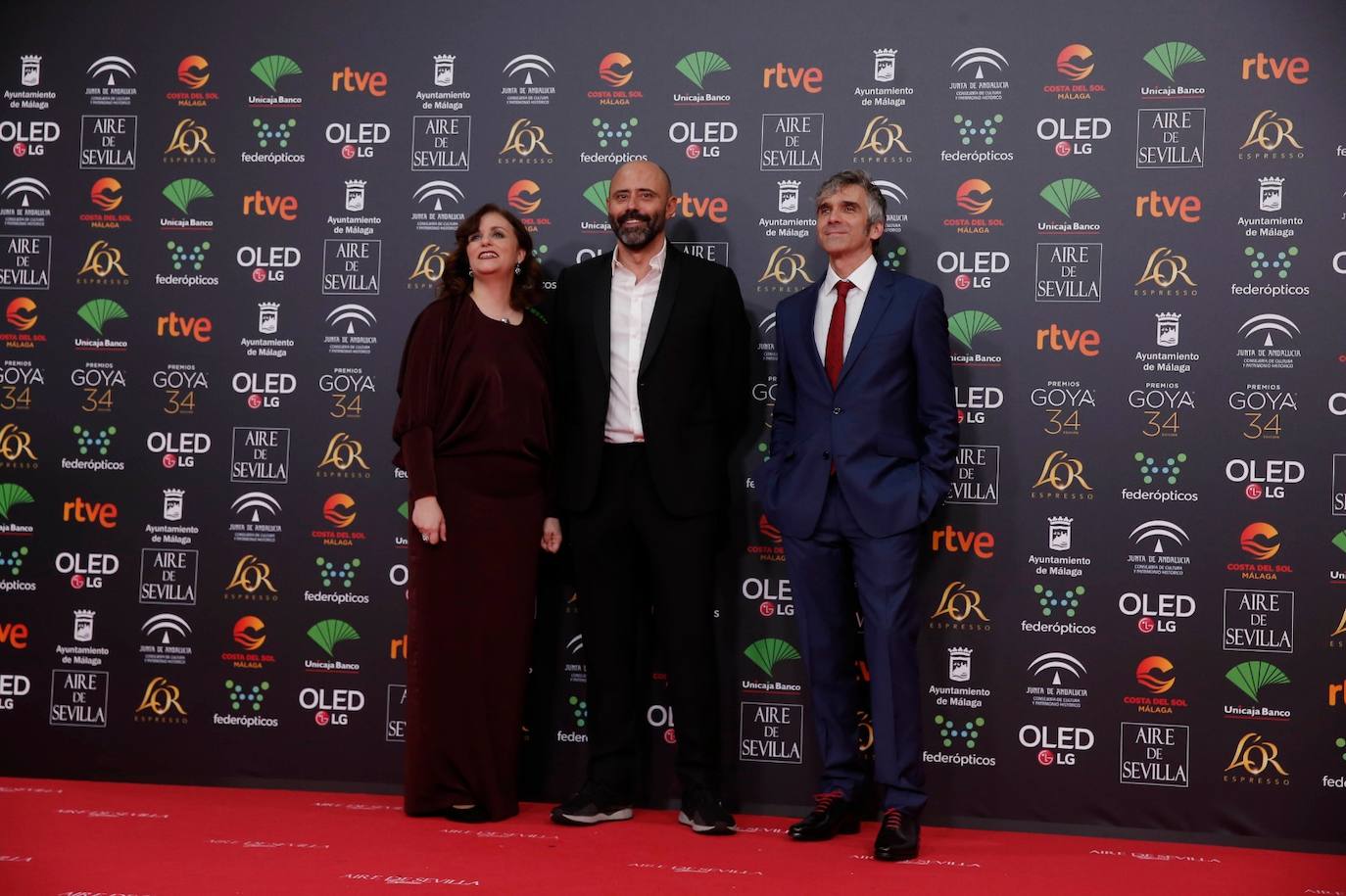 Los famosos asistentes a la gala en el Palacio de Deportes. 