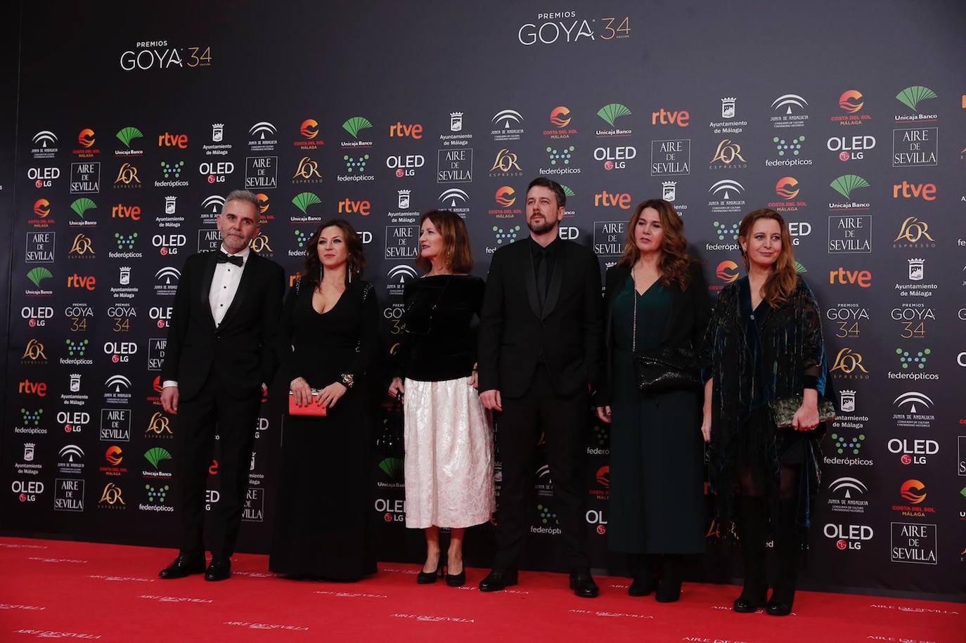 Los famosos asistentes a la gala en el Palacio de Deportes. 