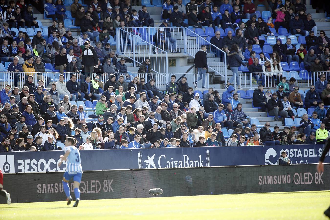 Las mejores imágenes de los aficionados que asistieron al Málaga.Mirandés (2-2)