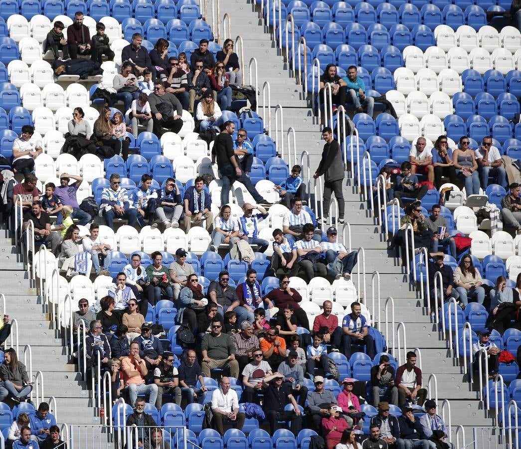 Las mejores imágenes de los aficionados que asistieron al Málaga.Mirandés (2-2)