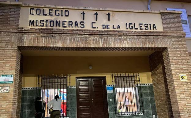 Fachada del colegio malagueño. 