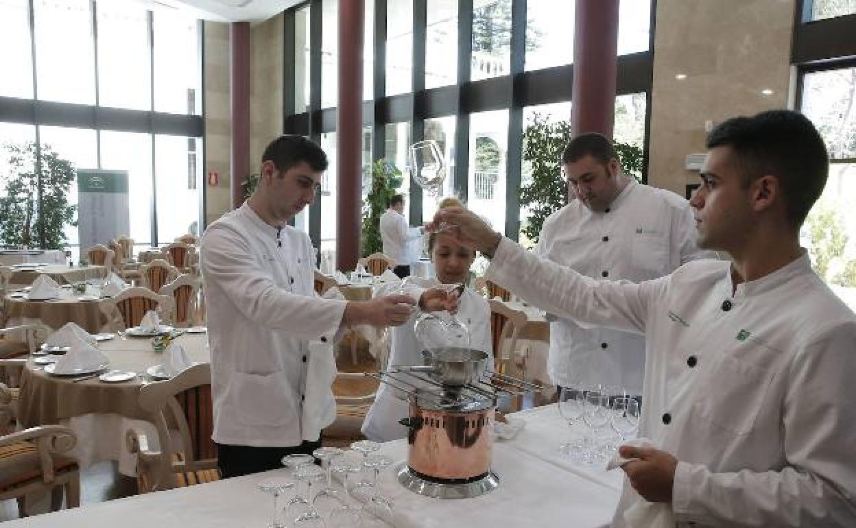 Estudiantes de sala en La Cónsula
