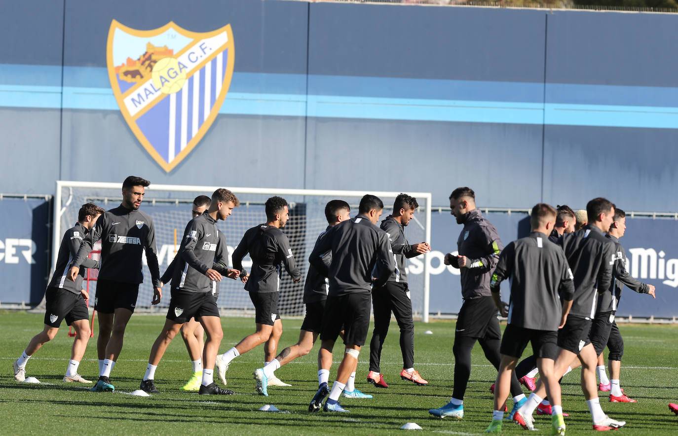 Así ha sido el entrenamiento del Málaga CF hoy martes 28 de enero. 