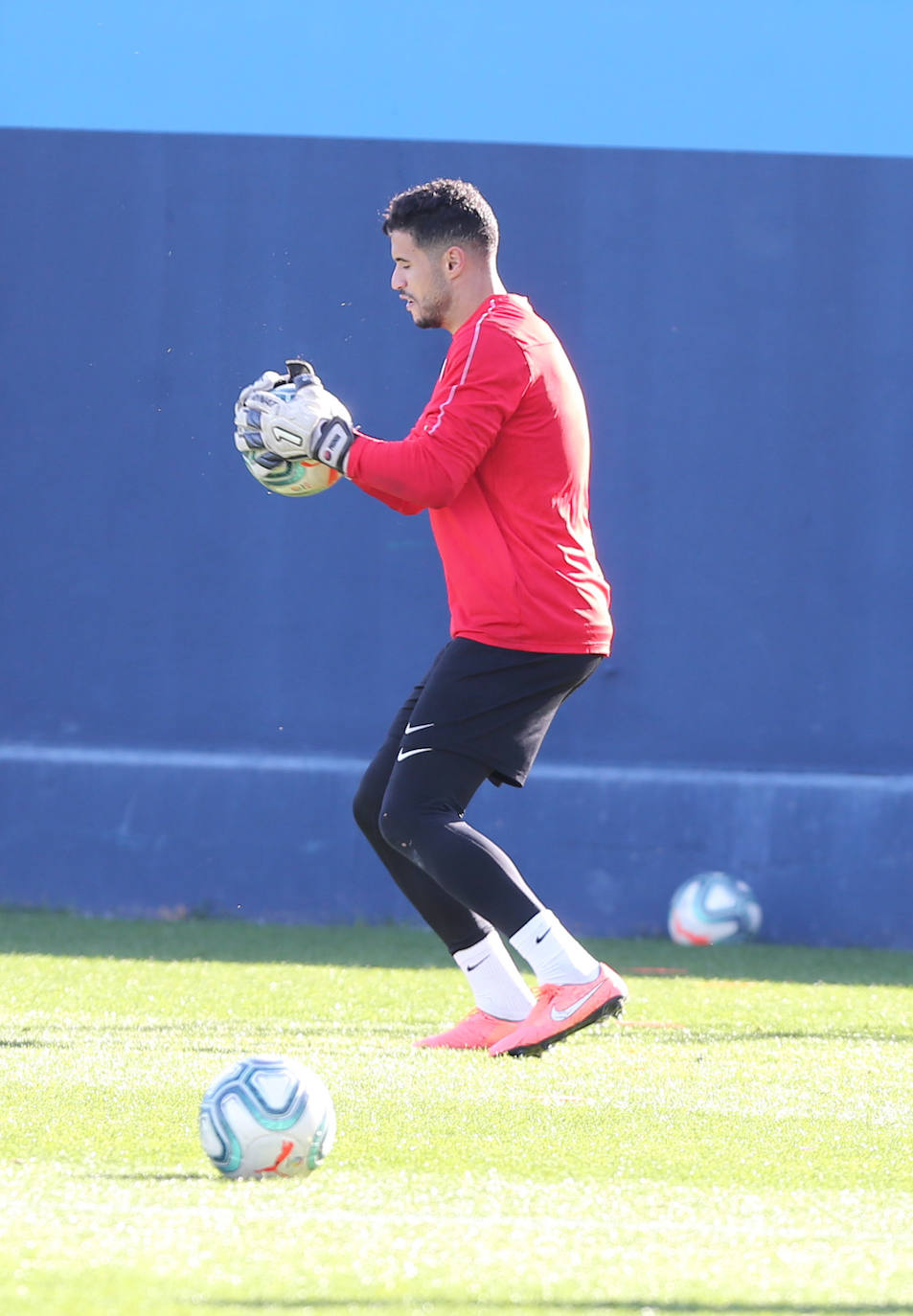 Así ha sido el entrenamiento del Málaga CF hoy martes 28 de enero. 