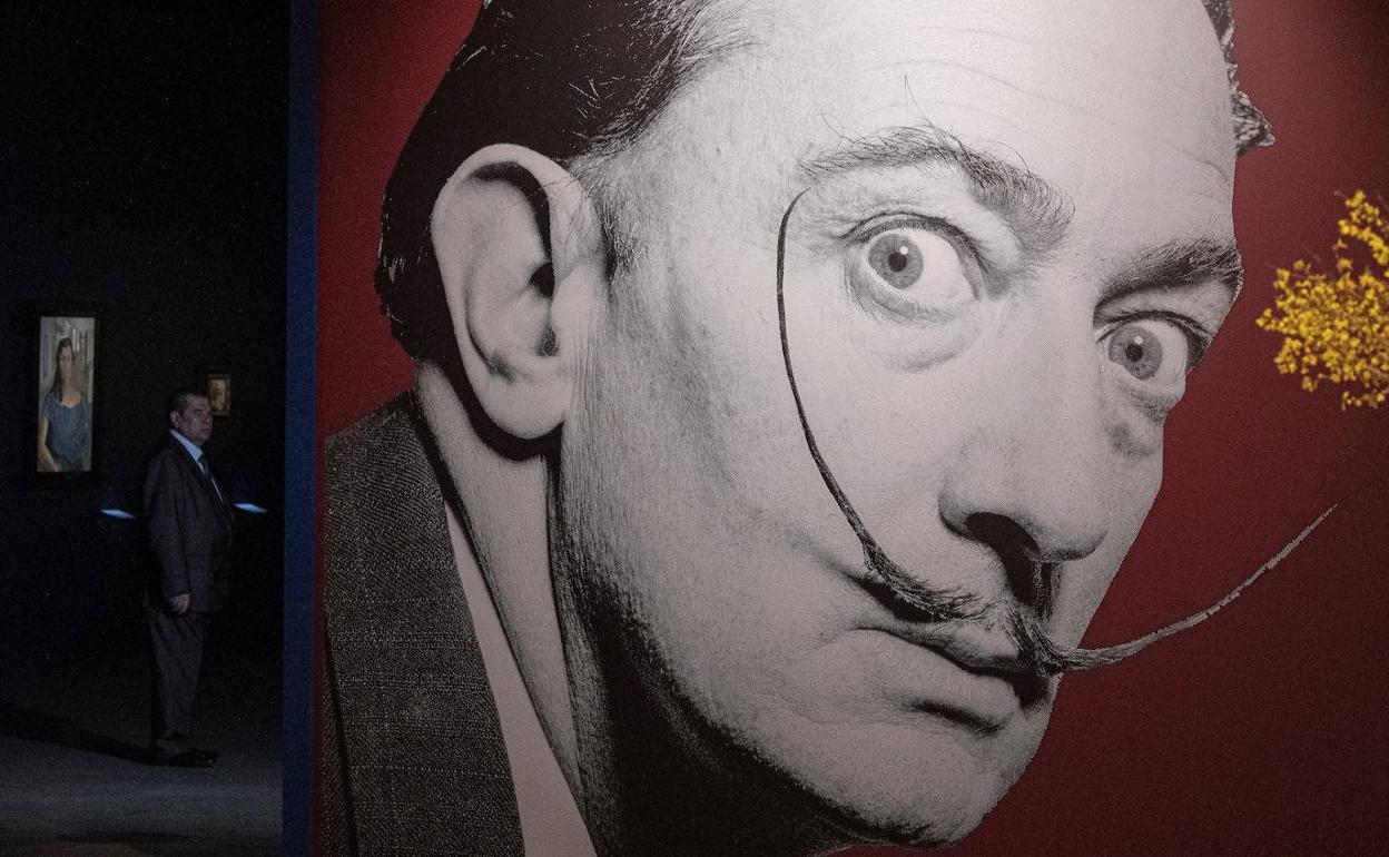 Un retrato de Salvador Dalí. 