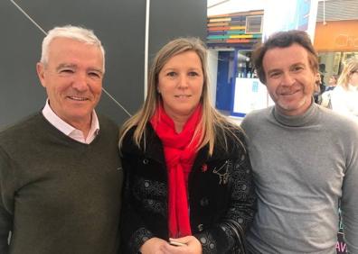 Imagen secundaria 1 - Arriba, José L. Marcos, M. Eslava, Curro Moreno y Nani. Sobre estas líneas, Francisco Gutiérrez, Pilar Martínez y Francisco Quiereda. En la segunda foto,Teresa Porras y José Porras. 