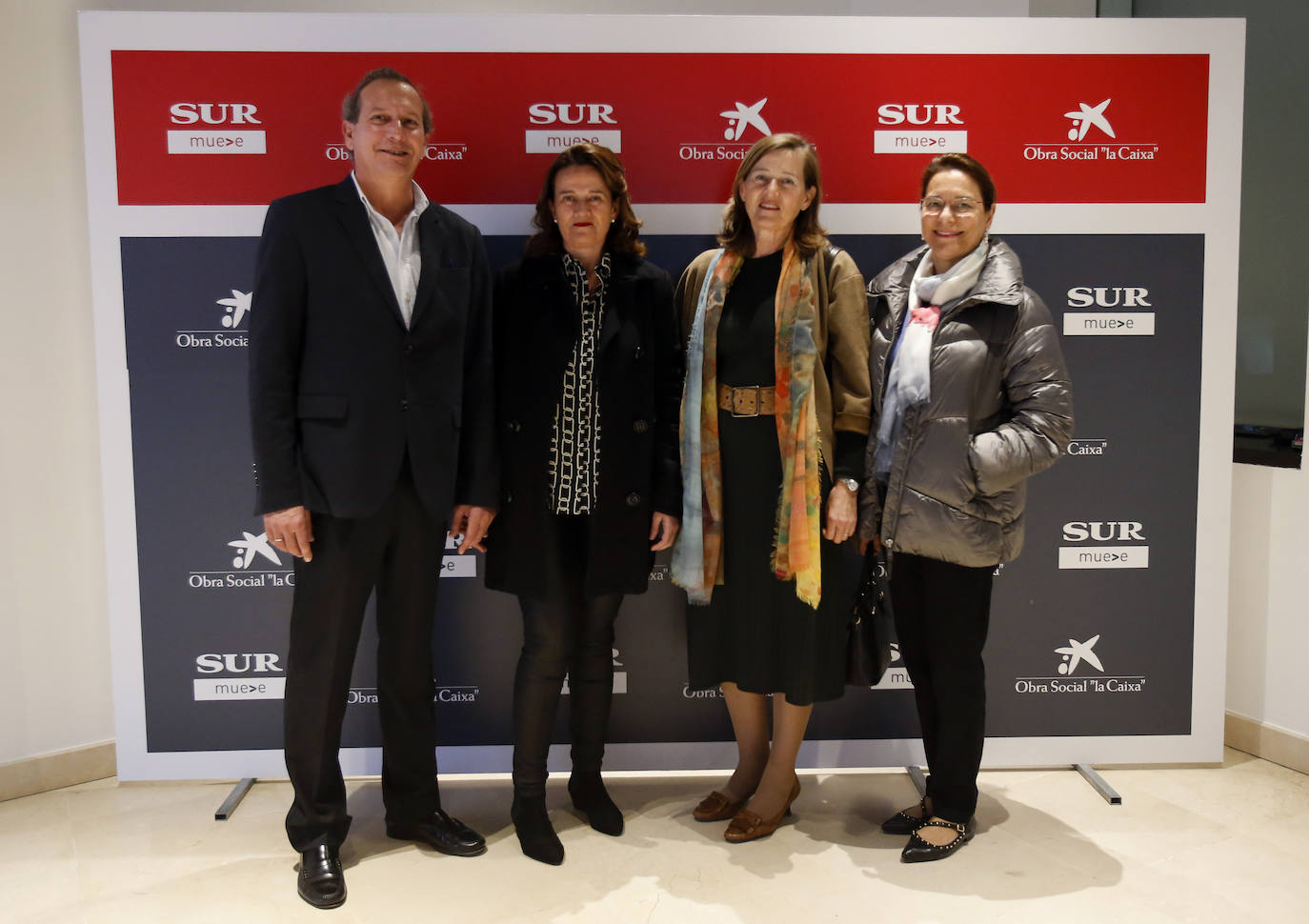 Abelino Mañas, Blanca Rein, Miriam Rein y Luisa Moya
