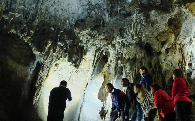 Interior de la Cueva de Ardales. 